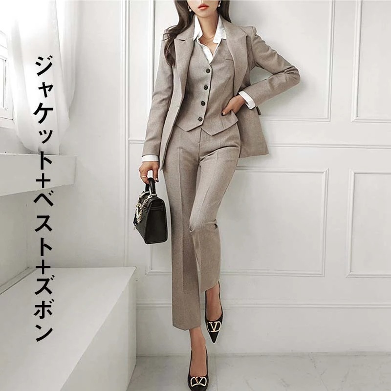 オールインワンセットアップセットアップストレッチ クールビズ パンツスーツ 通勤 フォーマル 大きいサイズ 夏秋 春夏秋 リクルートスーツ ビジネススーツ かっこいい 試着チケット対象 女性 セッ