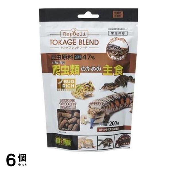 GEX EXO-TERRA(エキゾテラ) トカゲブレンドフード 200g 6個セット