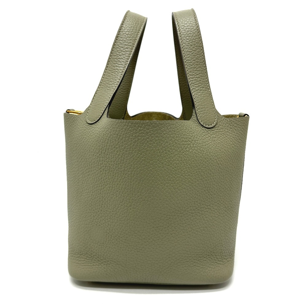 ハンドバッグ ピコタンロックPM ピコタンロック PM B刻 カバン トートバッグ ピコタン トリヨンクレマンス セージ グレー