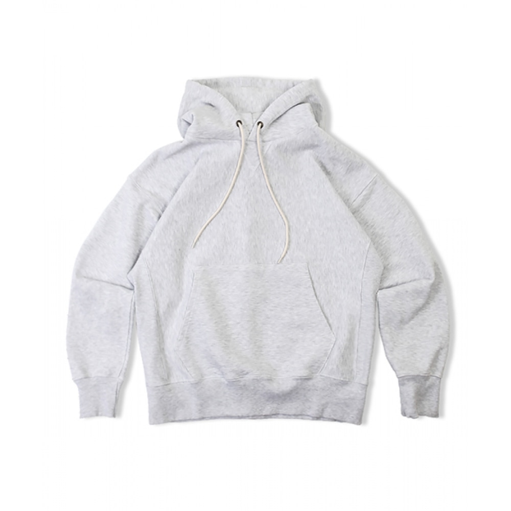 抜群のリバースヘビーフードスウェット_ 1% メランジグレー