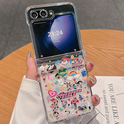 Qoo10] Galaxy z flip6 ケース 韓国 パワーパフ