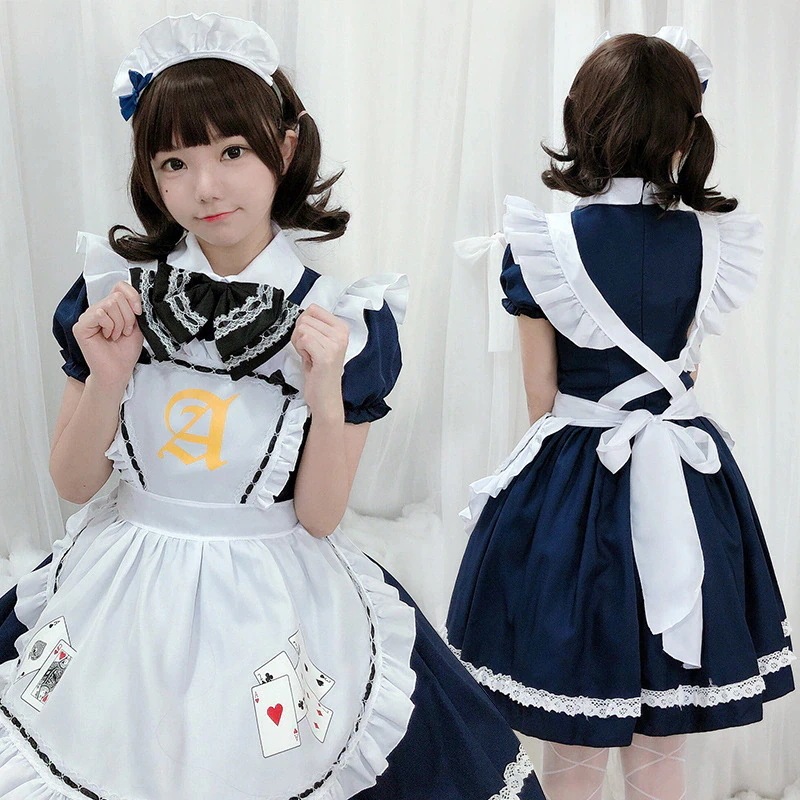 コスプレアニメ日常メイド衣装日本のかわいいロリメイド制服誘惑