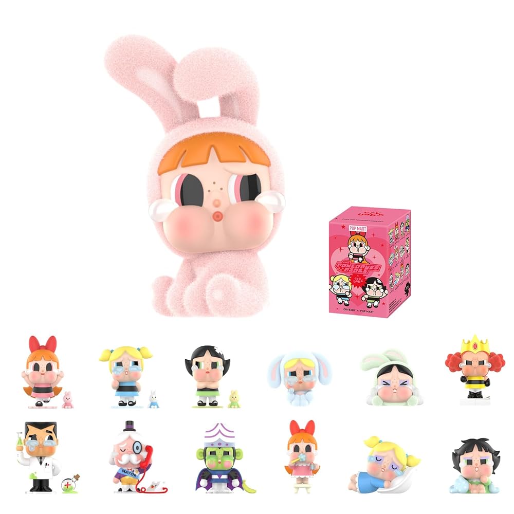 POP MART(ポップマート) Crybaby x Powerpuff ガールズシリーズフィギュアCrybabyブラインドボックスシングルボックス