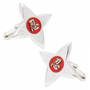 SWANK（スワンク） 手裏剣のカフス（レッド） C0132カフス・タイピン