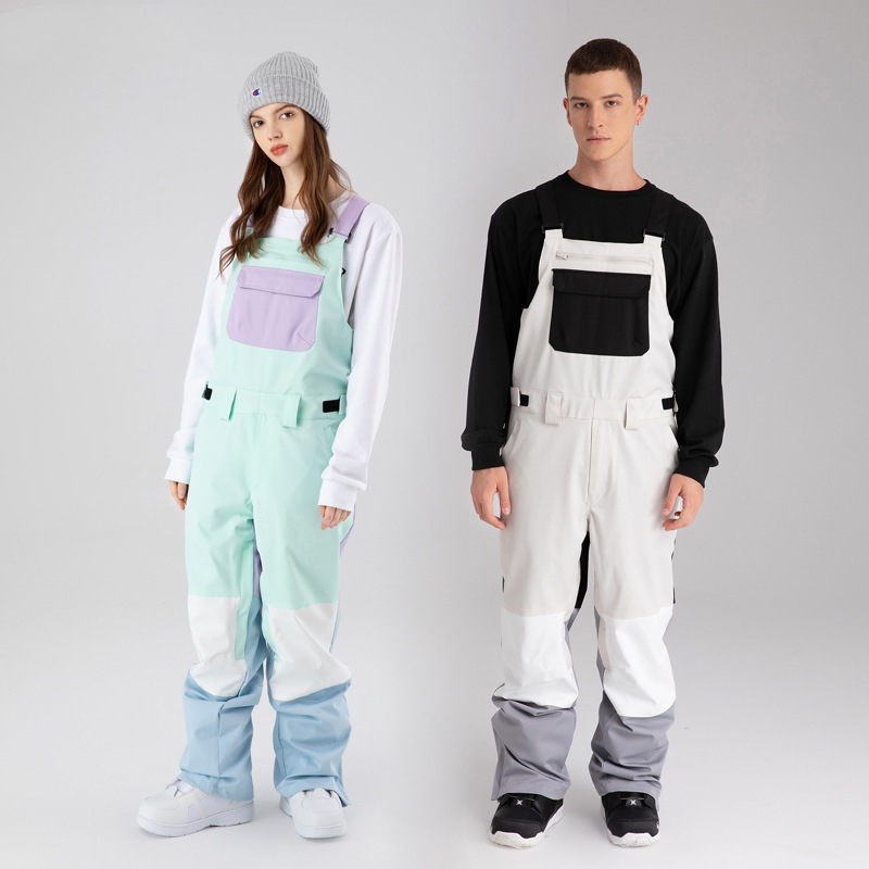 （1～3日で出荷）スノーボードウェア つなぎ メンズ レディース スノボウェア ワンピース オールインワン スノーウェア スキーウェア スノボーウェア スキー 韓国風 配色 防風 防水 防雪 防寒 耐