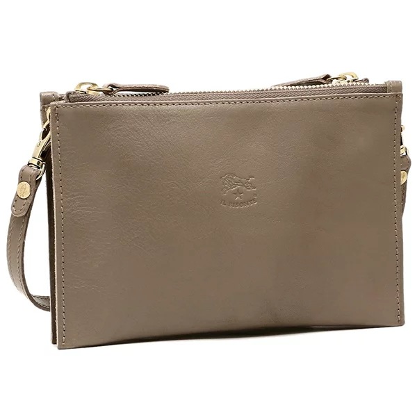 ショルダーバッグ クラッチバッグ 2WAY クロスボディバッグ グレー メンズ レディース IL BISONTE BCL022 PV0001 GY107B