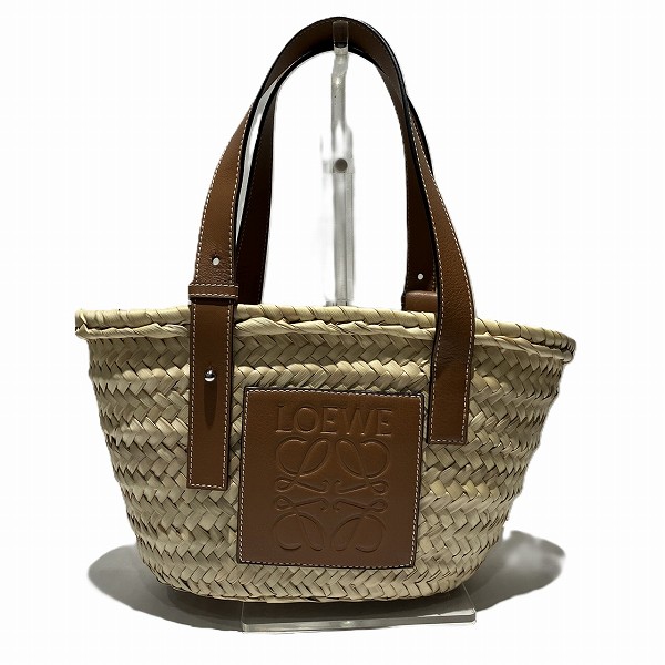 ロエベ LOEWE バスケットスモール バッグ トートバッグ レディース【中古】