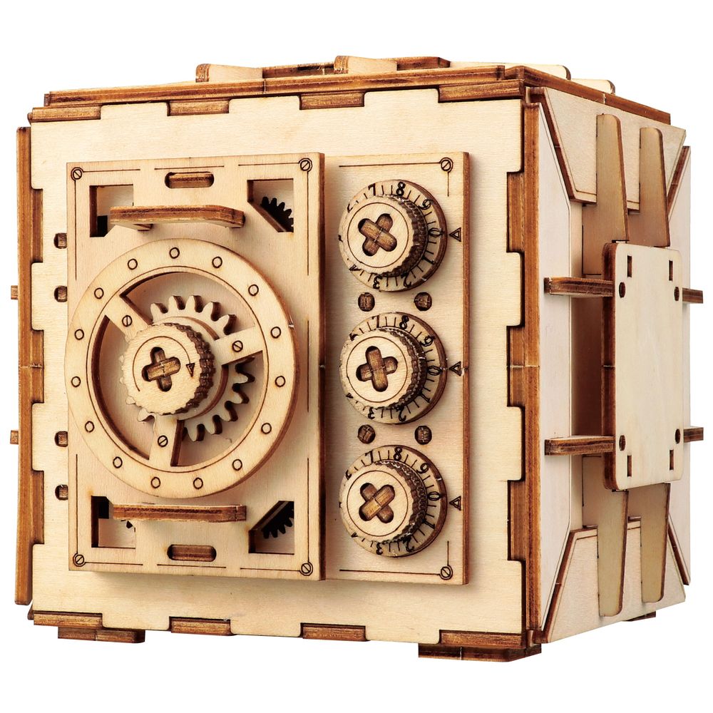 （まとめ買い）木製ダイヤル式金庫型貯金箱クラフトキット 58431 [x3セット]