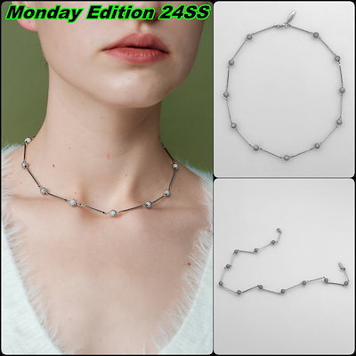 【Monday Edition】24SS SHINY BALLS NECKLACE Monday Edition】24SS SHINY 環境に優しい素材 BALLS NECKLACE