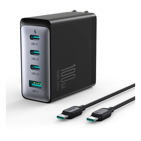 PD100W/GaN/急速充電器 Type-Cx3 Ax1 1.2ｍ JR-TCG04 6,043円