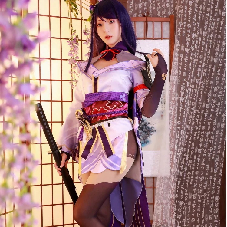 雷電将軍　らいでんしょうぐん　コスプレ　衣装　ワンピース