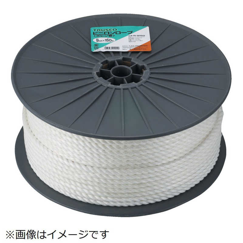 トラスコ中山　ビニロンロープ 3つ打 線径12mmX長さ100m　R12100 14,626円