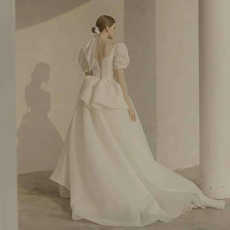 ウエディングドレス 花嫁 軽い ドレス 結婚式 披露宴 二次会 ウェディング 発表会 撮影 正式 婚礼 フォーマル パーティードレス 230%までに制限