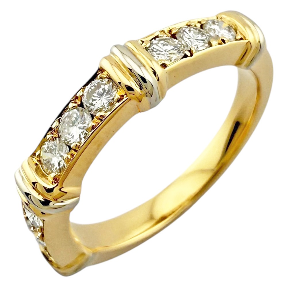 カルティエ コンテッサ リング 指輪 8.5号 18金 K18イエローゴールド ダイヤモンド CARTIER 中古 美品 124,850円