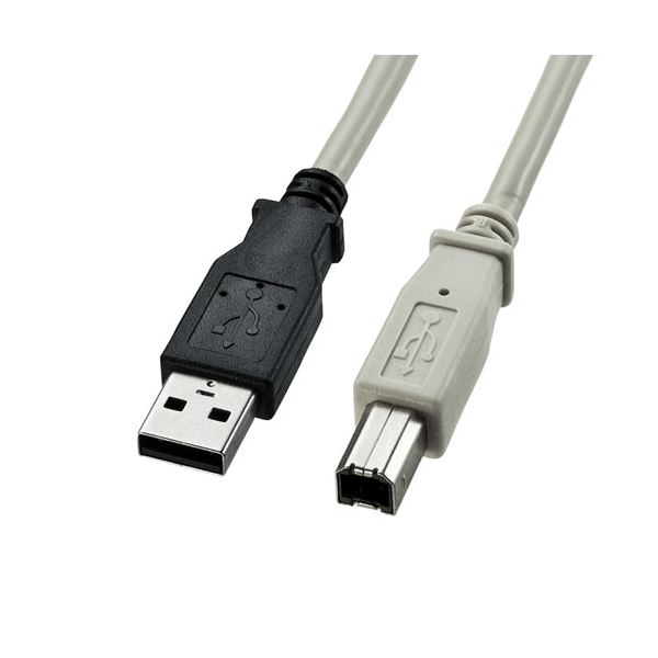 (5個セット) サンワサプライ USB2.0ケーブル PC99カラー KU20-5K2X5