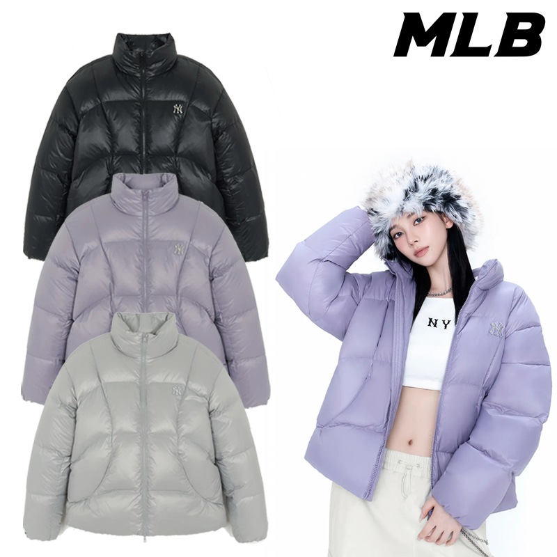 3ADJB2656 CURVE PADDING NY 25FW 新作 aespa KARINA着用 レディース ショート丈ダウン オーバーフィット 冬コーデ デイリー コーデ提案 パンツ デニム 通勤