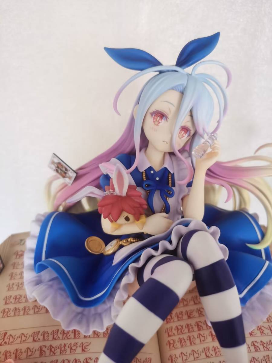現状品 渋谷スクランブル『ノーゲームノーライフ』白-不思議の国のアリス Ver.- フィギュア