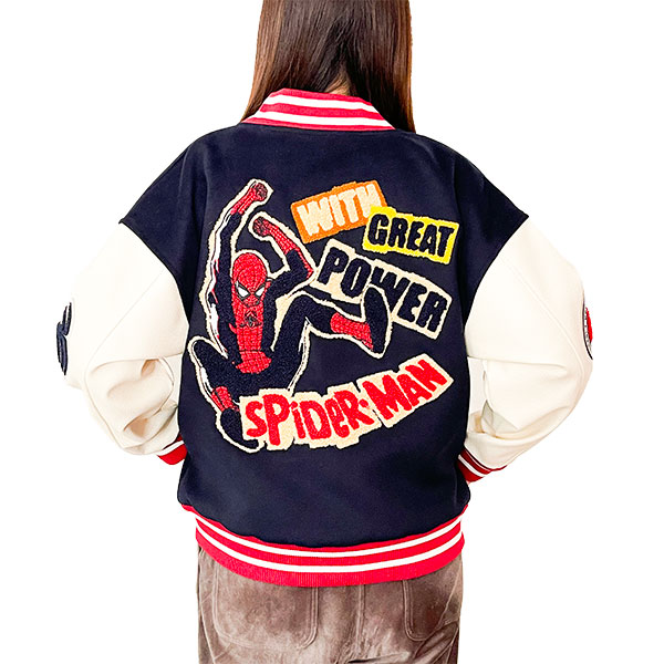 Marvel スパイダーマン グレートパワー スタジャン (L) キャラジャン アパレル マーベル_1382-2505045700