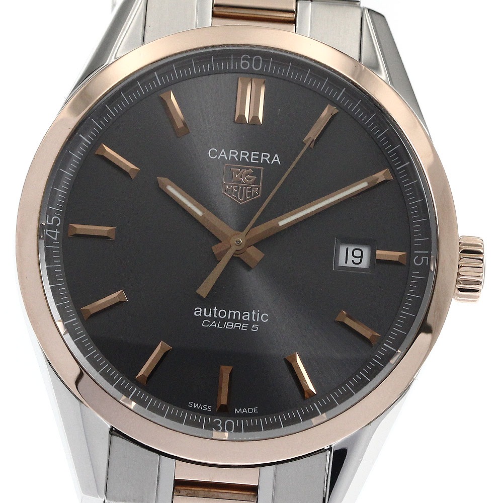 タグホイヤー TAG HEUER WV215F カレラ キャリバー5 デイト 自動巻き メンズ 良品 _888968【中古】