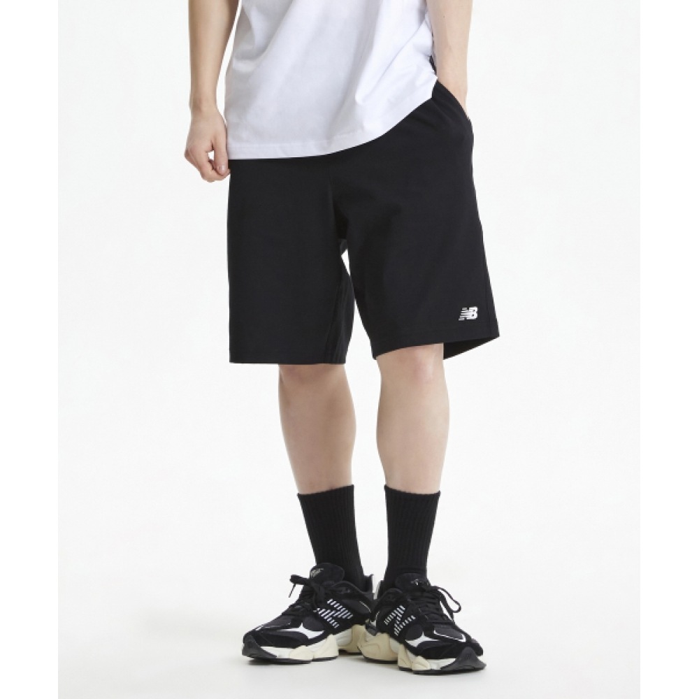 ニューバランス NBNVF21403/UNI エッセンシャルシングルメッシュ 5パーツショーツ (ブラック)