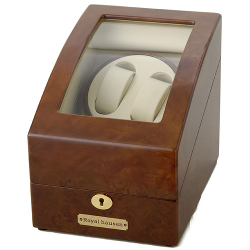 ロイヤルハウゼン 【国内正規品】木目調 高級 ウォッチワインダー 2本巻き GC03-S31