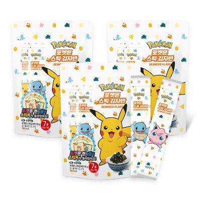 Qoo10] 【韓国海苔】聖書海苔 ポケモンスティック : 食品
