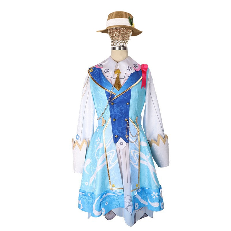 原神コスプレ衣装綾華神里セット ロリータワンピース