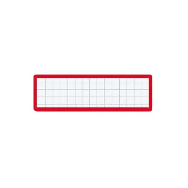 (まとめ)コクヨ マグネット見出し 19×75mm赤 マク-402R 1セット(10個)(×5セット)