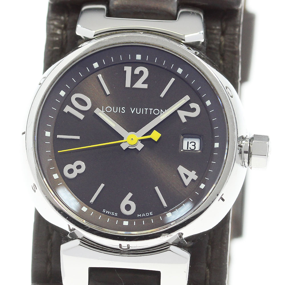 ルイ・ヴィトン LOUIS VUITTON Q1211 タンブール デイト クォーツ レディース _867264【中古】