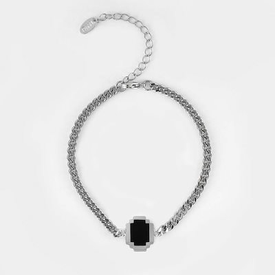 Qoo10] ノンノン PIXEL OVAL BRC SILVE : 腕時計・アクセサリー