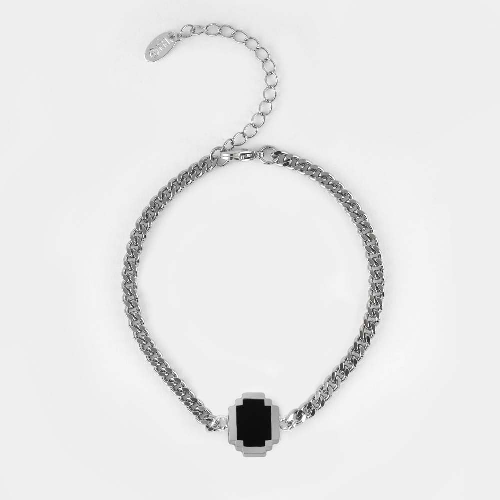 Qoo10] ノンノン PIXEL OVAL BRC SILVE : 腕時計・アクセサリー