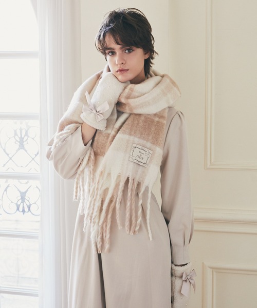 [最安値挑戦]ストール チェックフリンジストール レディース