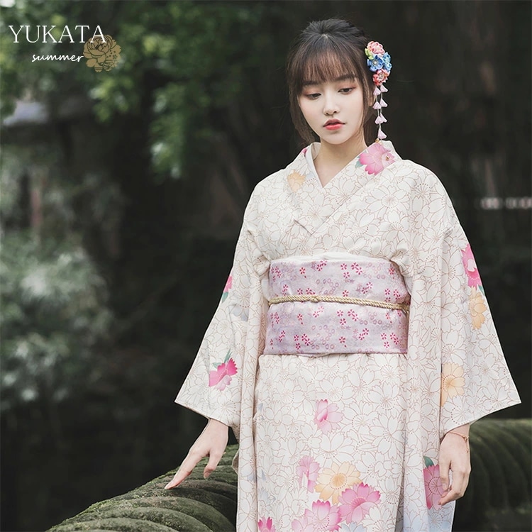 即納 着物 kimono 振袖 和装 成人式 レディース 女性 巾着袋 足袋 洗える 街着 お出かけ お稽古 ショッピング 文化祭 夏 花火 髪飾り 花柄 上品 可愛い 花見 花 花柄 婦人 レトロ 7,172円