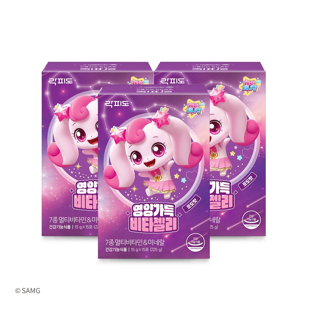 ロックピードシューティングスターキャッチティーニッピングハチュピング栄養満載のビタゼリー15砲3個