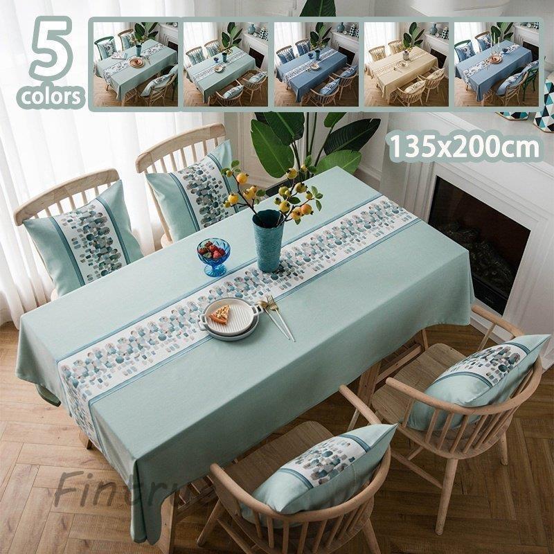 【6月新品＆イベントセール】テーブルクロス 北欧 撥水 テーブルカバー 135x200cm おしゃれ テーブルマット 汚れ防止 防水 防油 シンプル お食事マット レストラン用 リビング30%OFF安