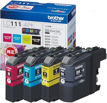 ブラザー工業(Brother Industries)【ブラザー純正】インクカートリッジ4色パッ