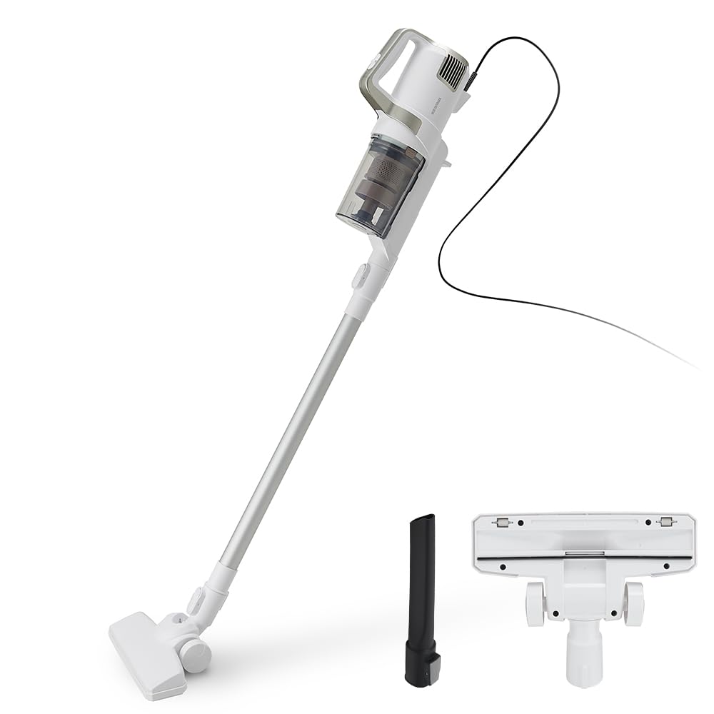 アイリスオーヤマ 掃除機 コード式 サイクロン 軽量 スティッククリーナー 2WAY SCA-110-W ホワイト