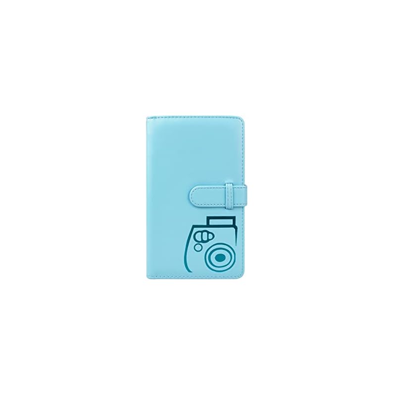 HIYQIN チェキアルバム,Fujifilm instax mini EVO/12/11/9/8/8+チェキ適用 3寸写真96枚収納 大容量アルバム 名刺キャッシュカードも収納可能 PUレザー単色