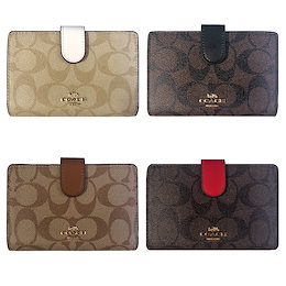 未使用 COACH コーチ シグネチャー レディース 二つ折り財布 F23553 COACH コーチ 二つ折り財布 シグネチャー PVC レザー F23553