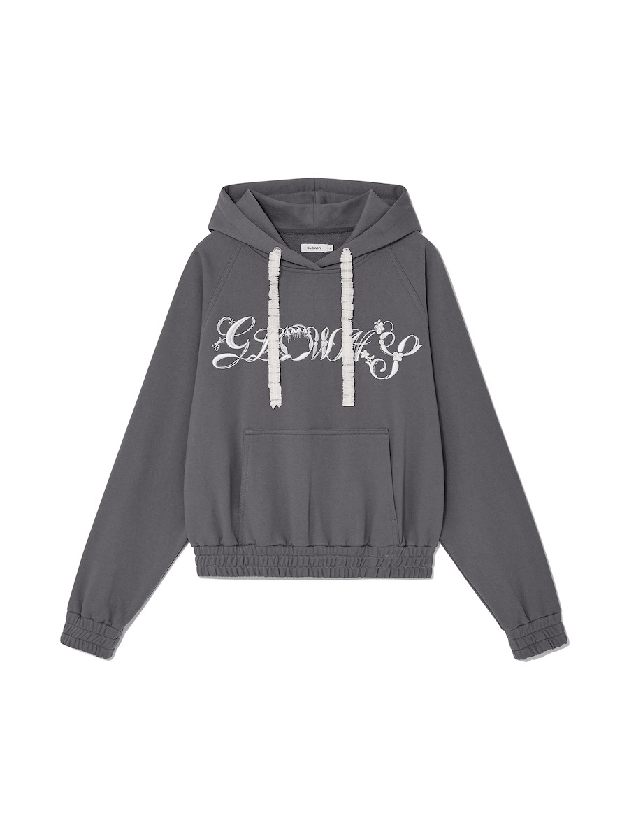 GLOWNY】 BONNIE HOODIE : CHARCOAL パーカー