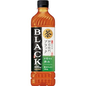 サントリー 緑茶 伊右衛門 BLACK ブラック お茶 600ml×24本