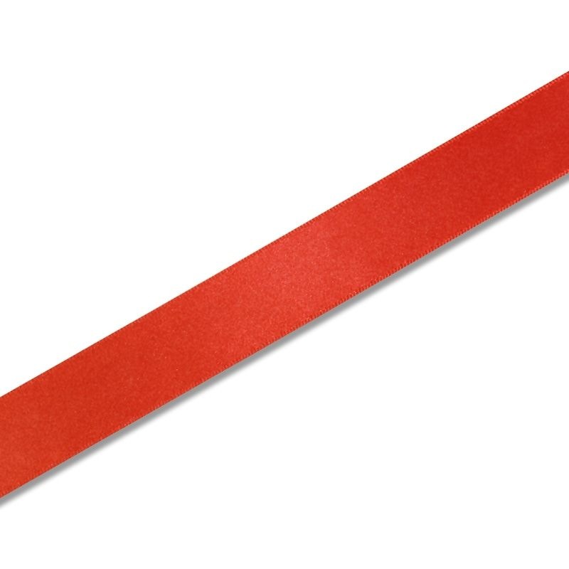 （まとめ買い）シモジマ HEIKO シングルサテンリボン 24mm幅x20m巻 朱色 ラッピング用品 001420206 [x3セット]