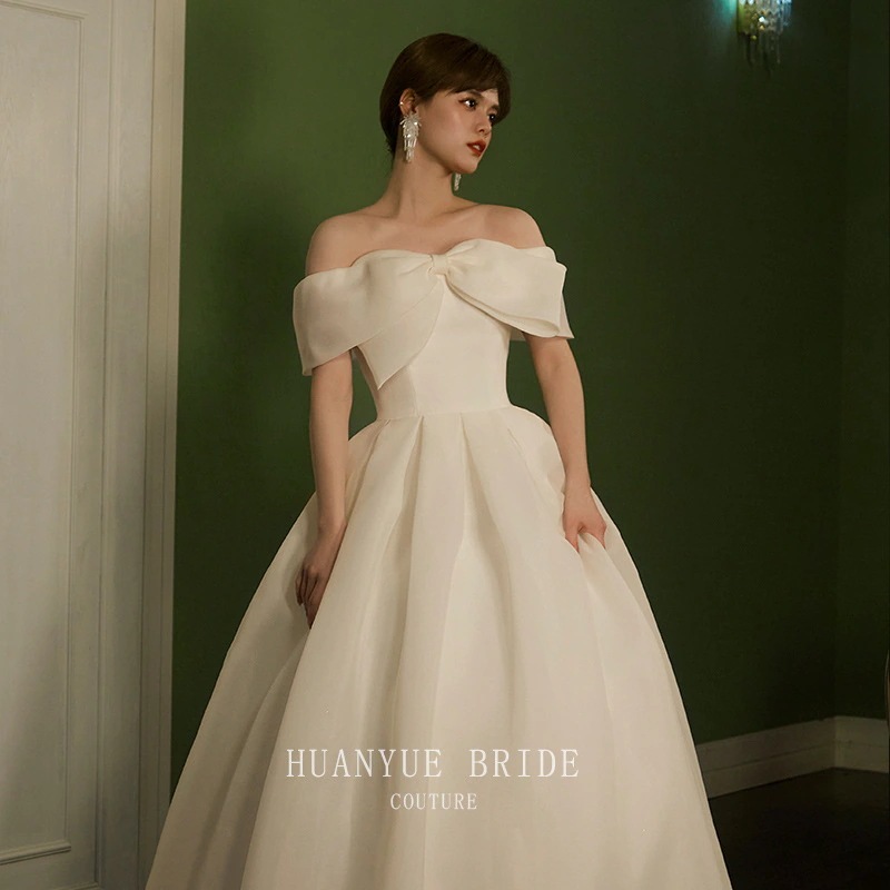 2025夏 ウェディング ロングドレス 結婚式パーティードレス ウェディングドレス ドレスワンピース レディース 前撮り 韓国ファッション