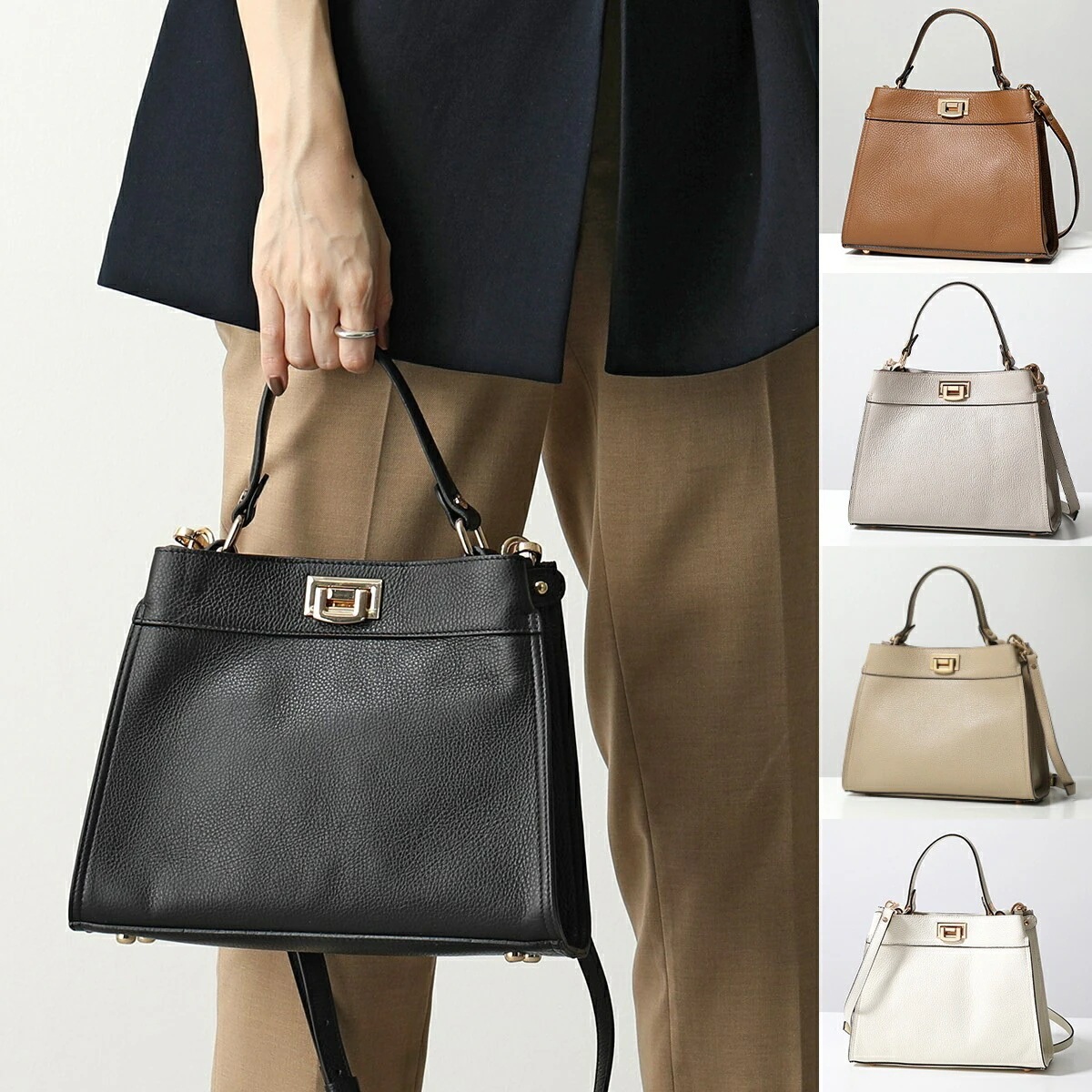 GIANNI NOTARO Carol J. ジャンニ ノターロ キャロルジェイ ハンドバッグ 418 レディース レザー ショルダーバッグ 鞄 カラー5色 【mega】