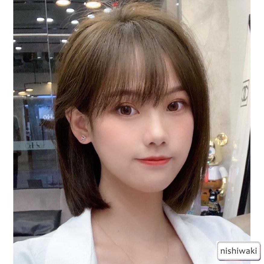 格安 ボブウィッグ 自然な人毛100%フルウィッグ かつら 人毛 自然 医療用 円形 脱毛症 ボブ ミディアム ショート レディース