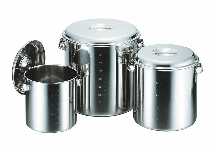 大屋金属 CLO モリブデン キッチンポット 目盛付 28cm（16L）手付き