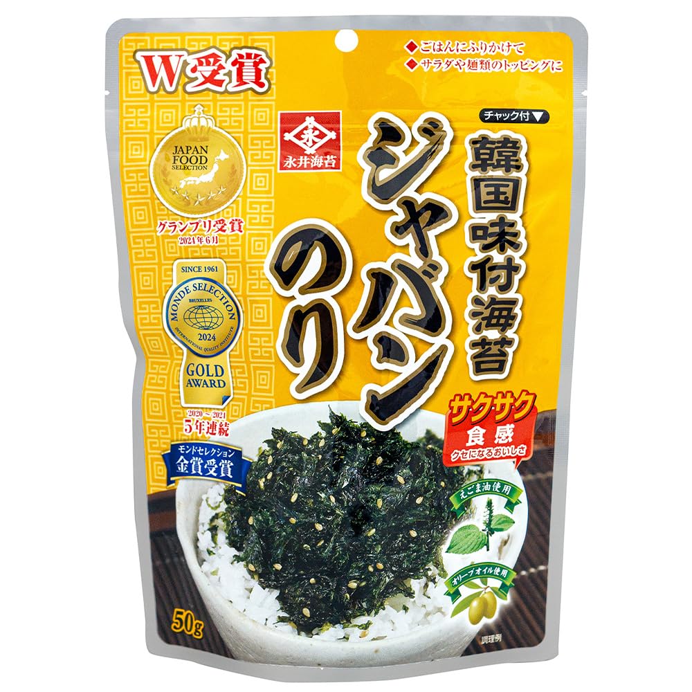 永井韓国味付ジャバンのり 50g×10袋
