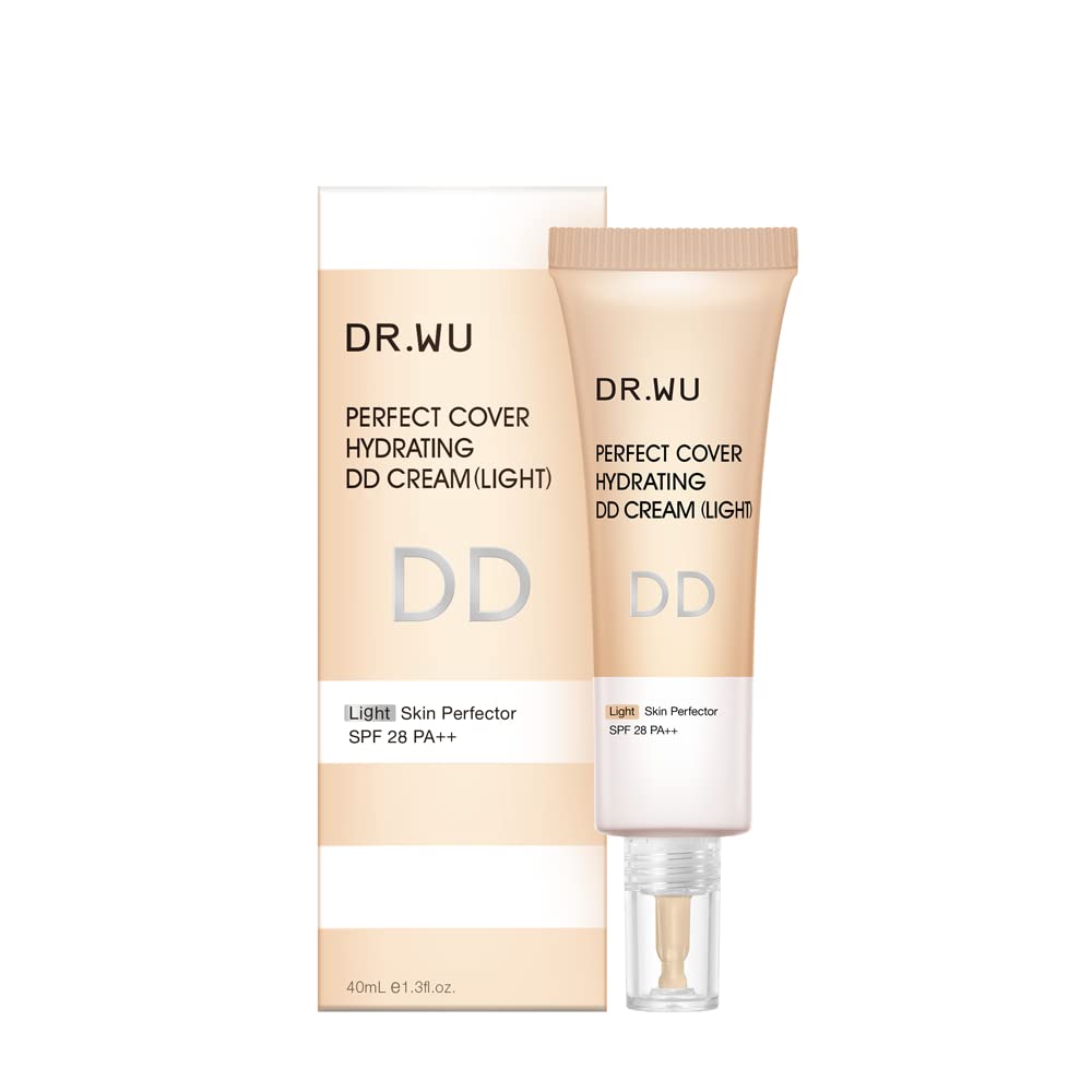 DR.WU(ドクターウー) ミネラルメイクアップ DDクリーム 酸化亜鉛フリー 敏感肌 (ライト, 40ml)