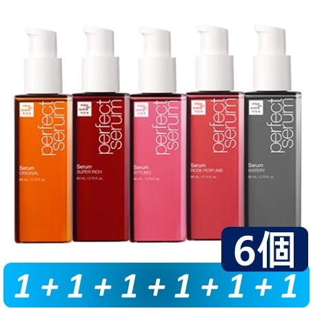 パーフェクトセラムオリジナル, 80ml, スーパーリッチ, ウォータリー, スタイリング, ローズ, 6個, 選択, ヘアオイル, ヘアセラム