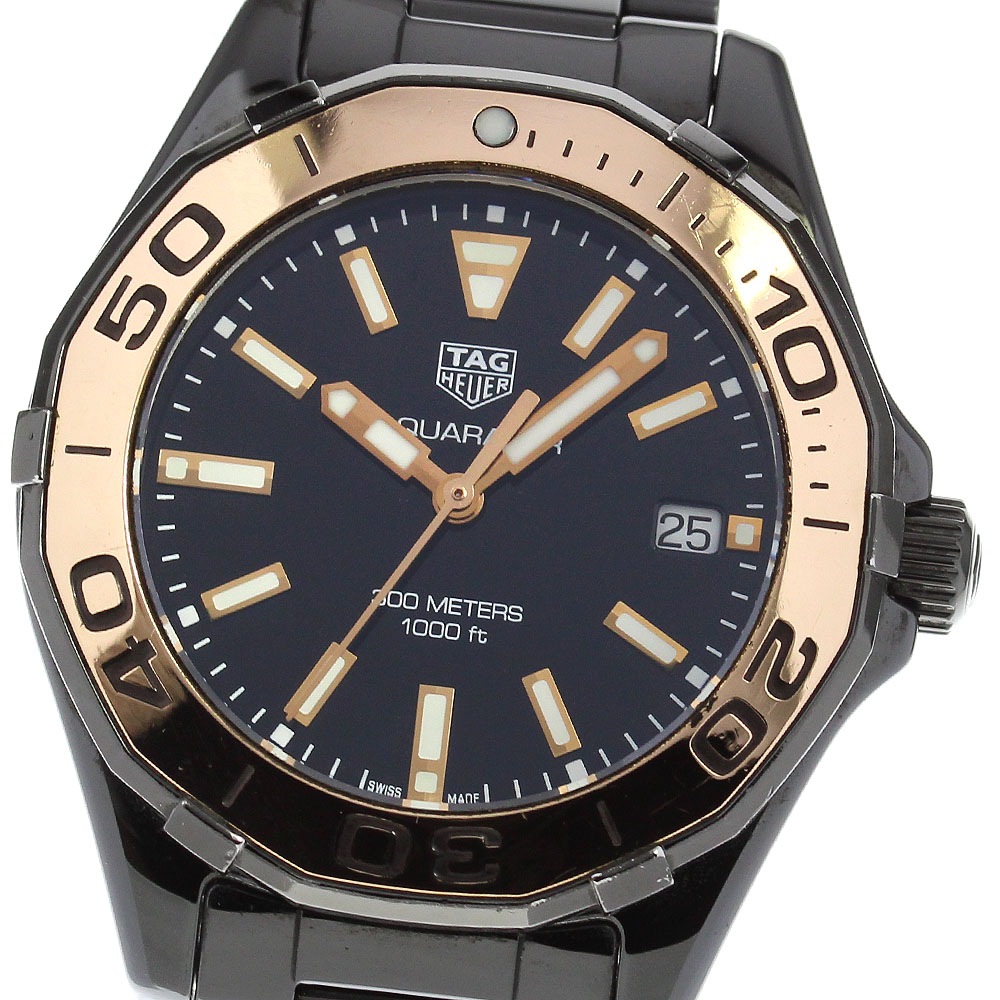 タグホイヤー TAG HEUER WAY1355 アクアレーサー デイト クォーツ レディース _819524【中古】